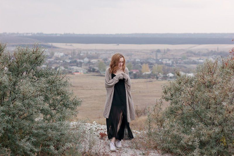 Девушка портрет пейзаж цвет фото canon 550D 50 1,8 Викаphoto preview