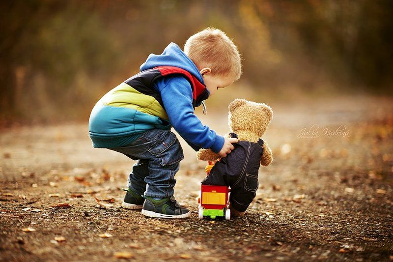 Винни Пух, Дети, Детский портрет, Детство, Кристофер Робин, Осень, Юлия Кудрина Кристофер Робинphoto preview