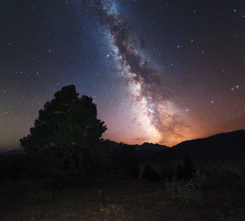 Млечный путь, горы, Архыз, Космос Под звездами Архызаphoto preview