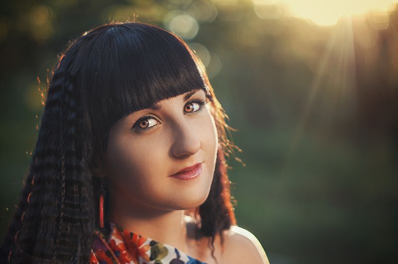 Волосы, Глаза, Губы, Девушка, Прическа, Свет Аннаphoto preview