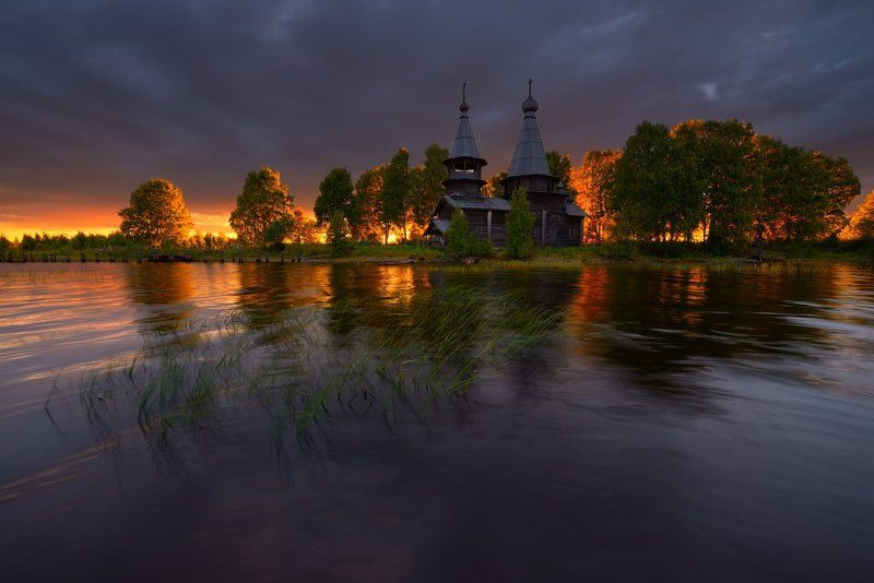 Рассвет в белую ночь фото превью
