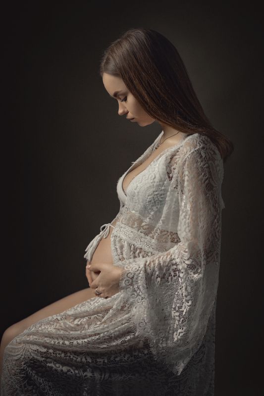 портрет, девушка, беременность, женский портрет, portrait, pregnant, girl portrait  фото превью