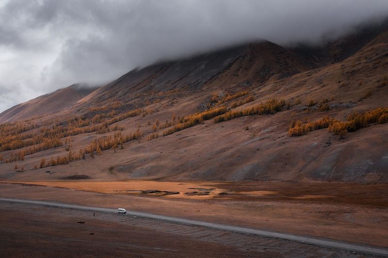 altay, winter, village, snow, outdoor, landscape, cold, morning ***photo preview