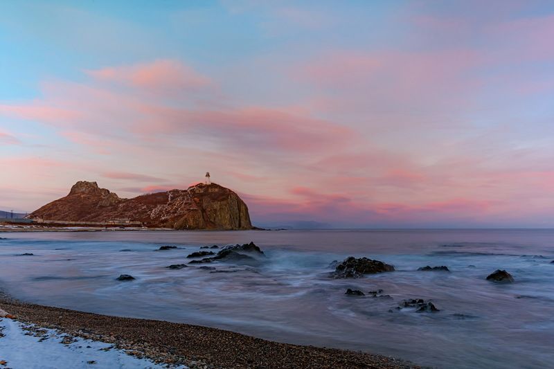 море, вечер, осень, мыс бринера Вечер у маяка 1photo preview