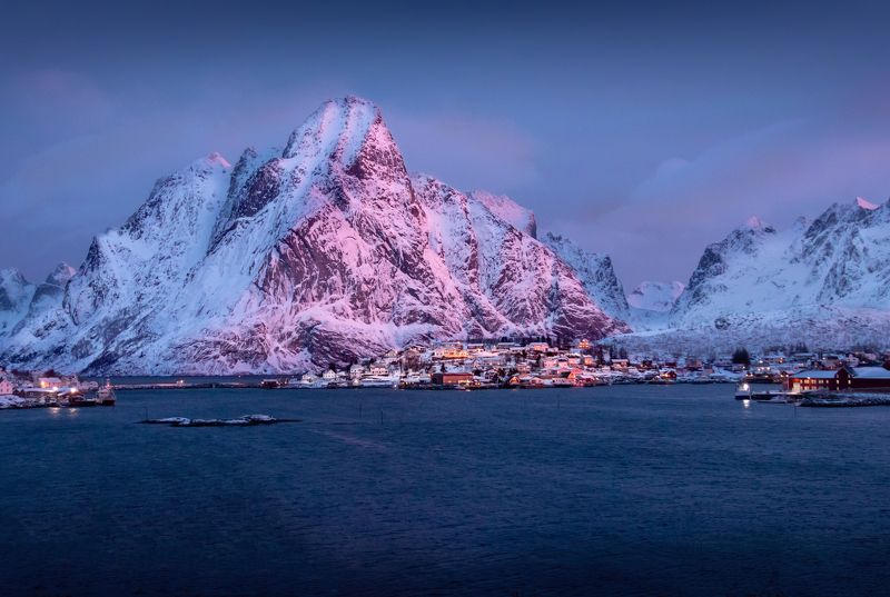 лофотены, рейне, норвегия, горы, снег, lofoten, rеine, norway, зима, скалы, пейзаж, нд, arctic, winter on lofoten, winter on lofoten нд Рейне, просыпайся!photo preview