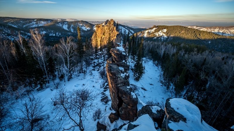 красноярские столбы, красноярск, енисейская сибирь, столбы. енисейская сибирь На хвосте китайского драконаphoto preview