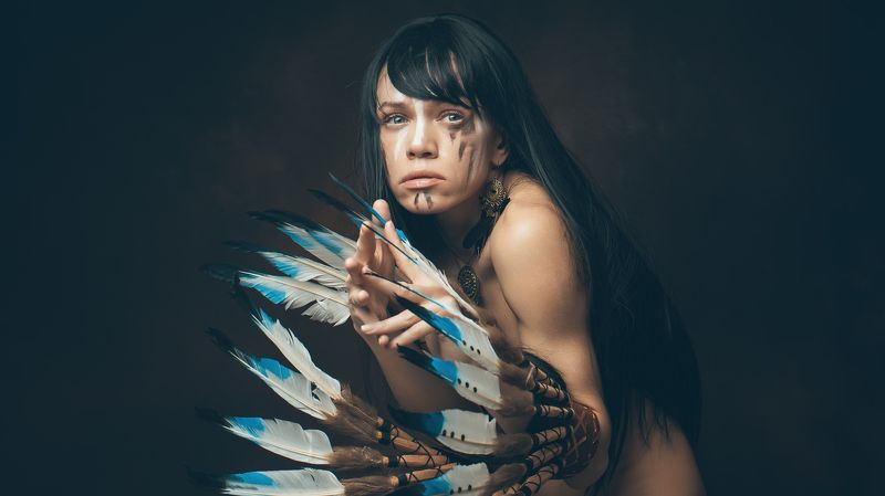 female, girl, nikond750, portrait, woman Native American chief is a womanphoto preview