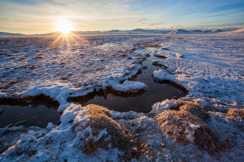 туз коль, зима, казахстан photo preview