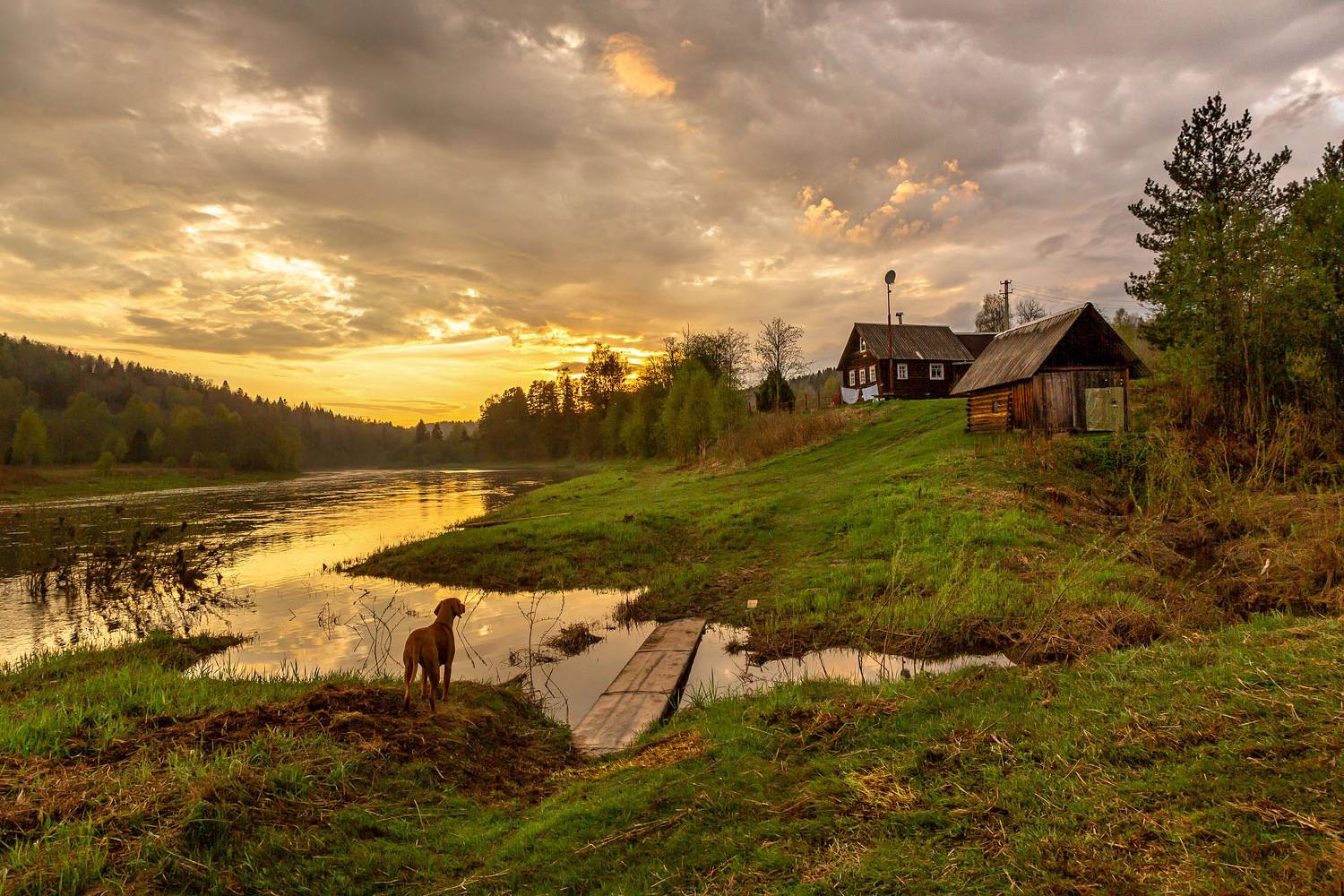 Половодье или Провожая день.. Автор: Yuri Ovchinnikov , Yuri Ovchinnikov