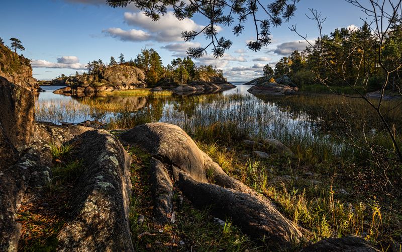 Карелия, Ладога, Ладожские шхеры, вода, гранит, осень Царство гранита и водыphoto preview