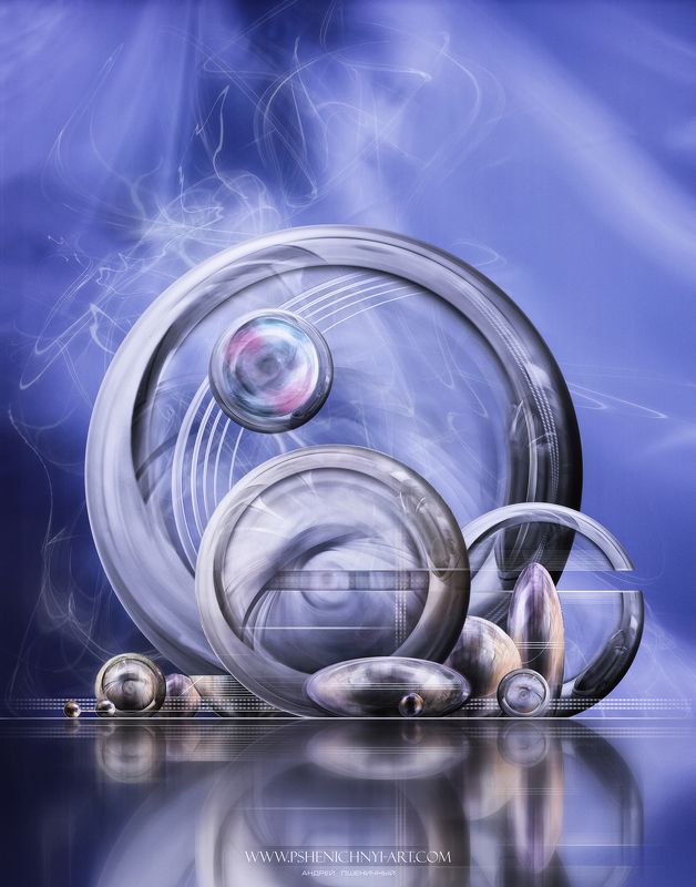 фантастика, будущее, концепт, сферы, скульптура, архитектура, отражение Мелодия сферphoto preview