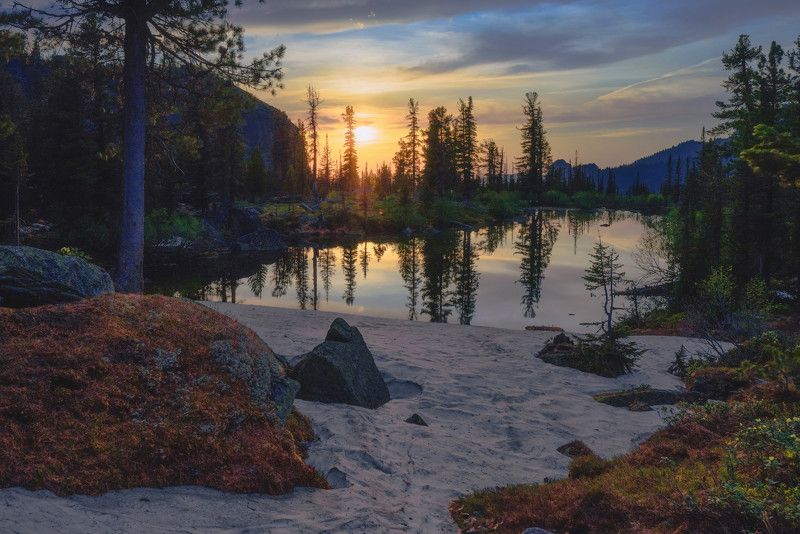 вечер у озераphoto preview