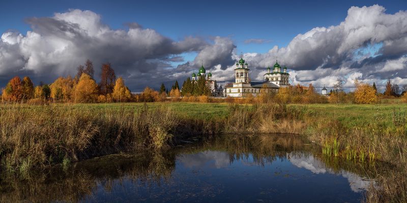 вяжищи, николо-вяжищский монастырь, осень Осень в Вяжищахphoto preview