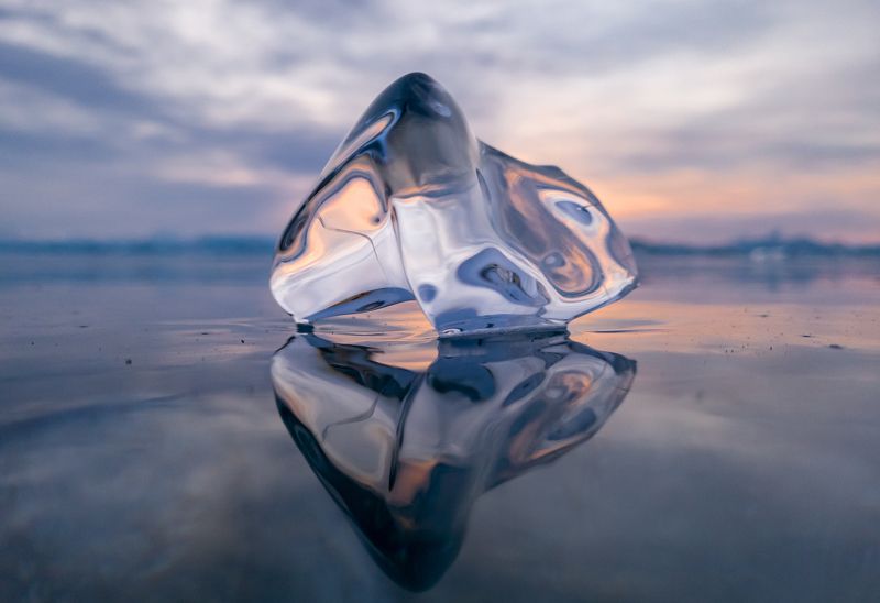 байкал, лед, зима Байкальские кристаллыphoto preview