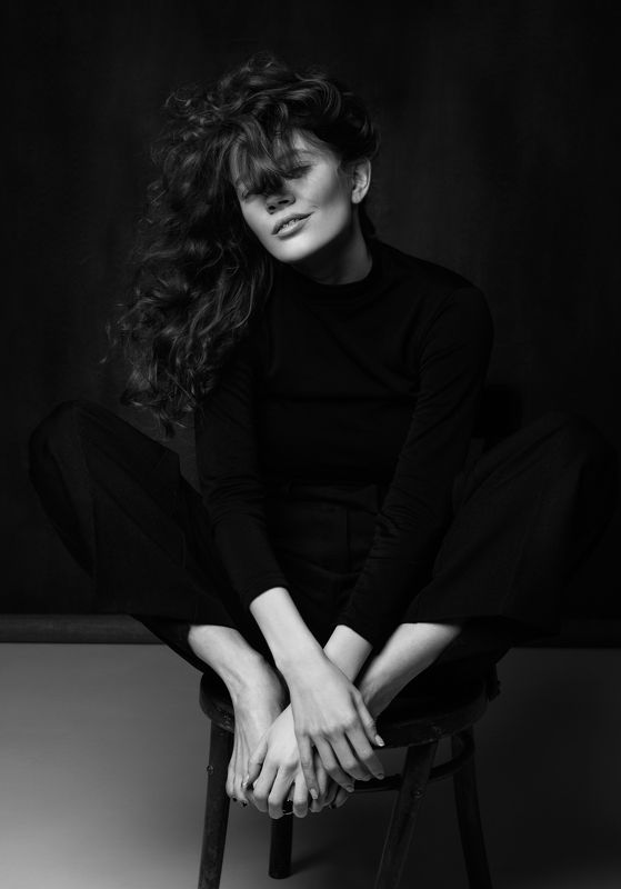 девушка, портрет, женский портрет, студийное фото, постановочное Анастасияphoto preview