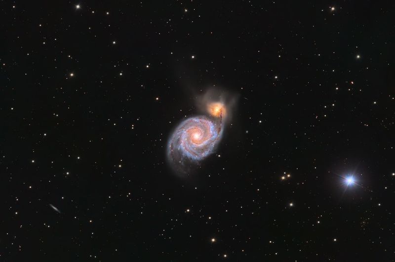 космос, астрономия, галактика, туманность, ночное небо, телескоп Космические танцыphoto preview