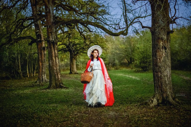 лес, природа, девушка Зачарованный лесphoto preview