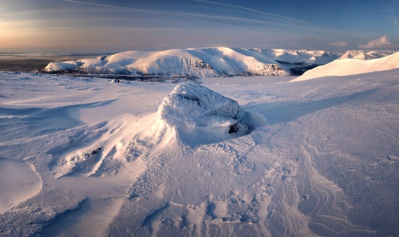 Кольский, зима, горы, нег, камни, пейзаж, Арктика Хибиныphoto preview