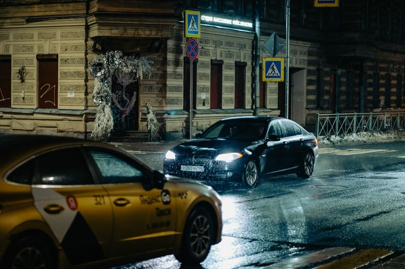 Владимир Бероев, Vladimir Beroev, Мастерская Сверхфотографий, Санкт-Петербург, Питер, Piter, Sankt-Peterburg, Киберпанк, Cyberpunk Мистика зимних улиц ночного Питера | Кадр шестьphoto preview