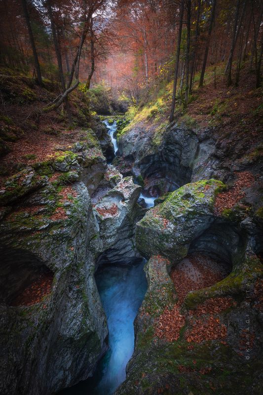 slovenia, river, fall, autumn, landscape, longexpo Autumn Streamphoto preview