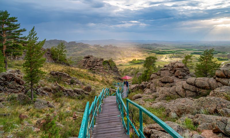 баянаул, закат, горы, озеро Вспоминая Баянаул фото превью