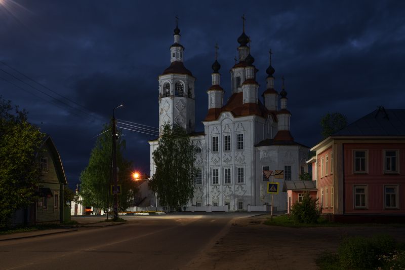 тотьма, вологодская область Ночь в Тотьмеphoto preview