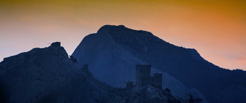крым, судак, крепость, закат, горы Крепостные зарисовки...photo preview