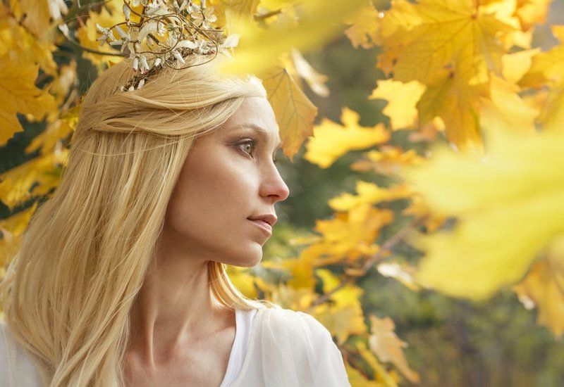 осень, девушка, блондинка Осеньphoto preview