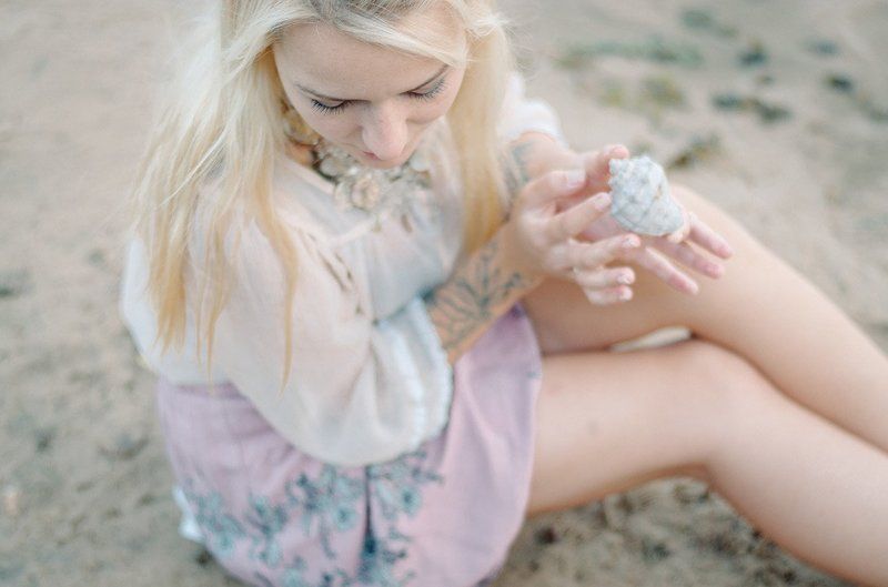 девушка вода лето нежность ракушки Вероникаphoto preview