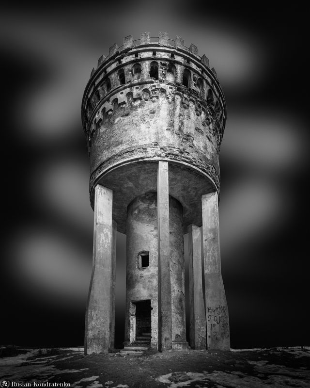 fine art, fineart, файн арт, fine art architecture, башня, водонапорная башня Водонапорная башняphoto preview