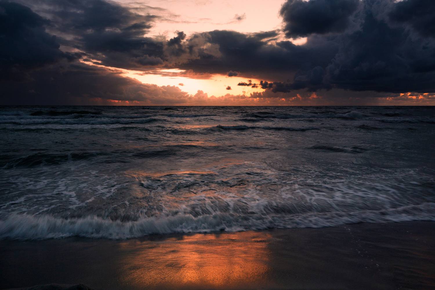 калининград, балтийское море, закат, шторм, Popoff Dmitry