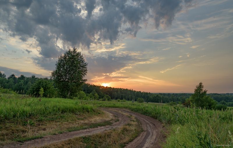 вечер, закат, татарстан, природа, лето ***photo preview
