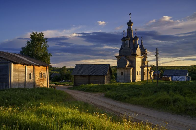 кимжа, архангельская область Золотой вечерphoto preview