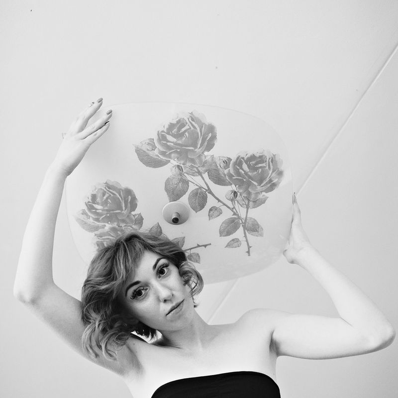 rolleiflex Портрет с розамиphoto preview