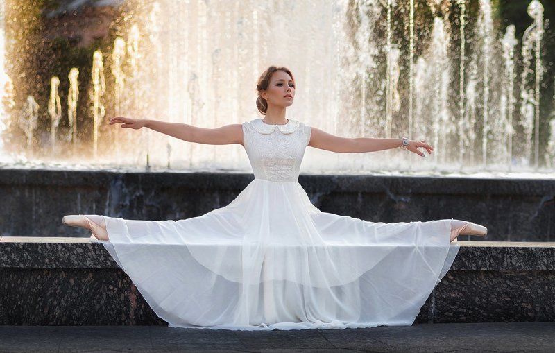 балерина, город, портрет, закат ***photo preview