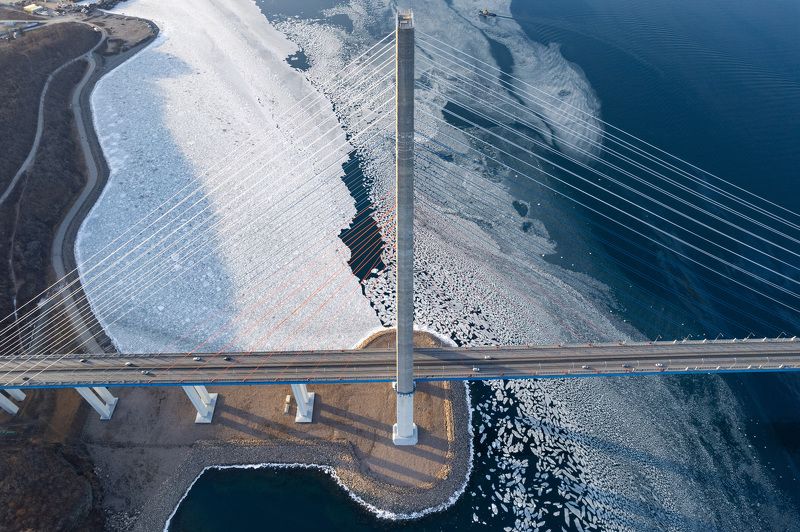 владивосток, мост, пилон, русский мост, мосты владивостока, мост на русский остров, приморье Русский мостphoto preview