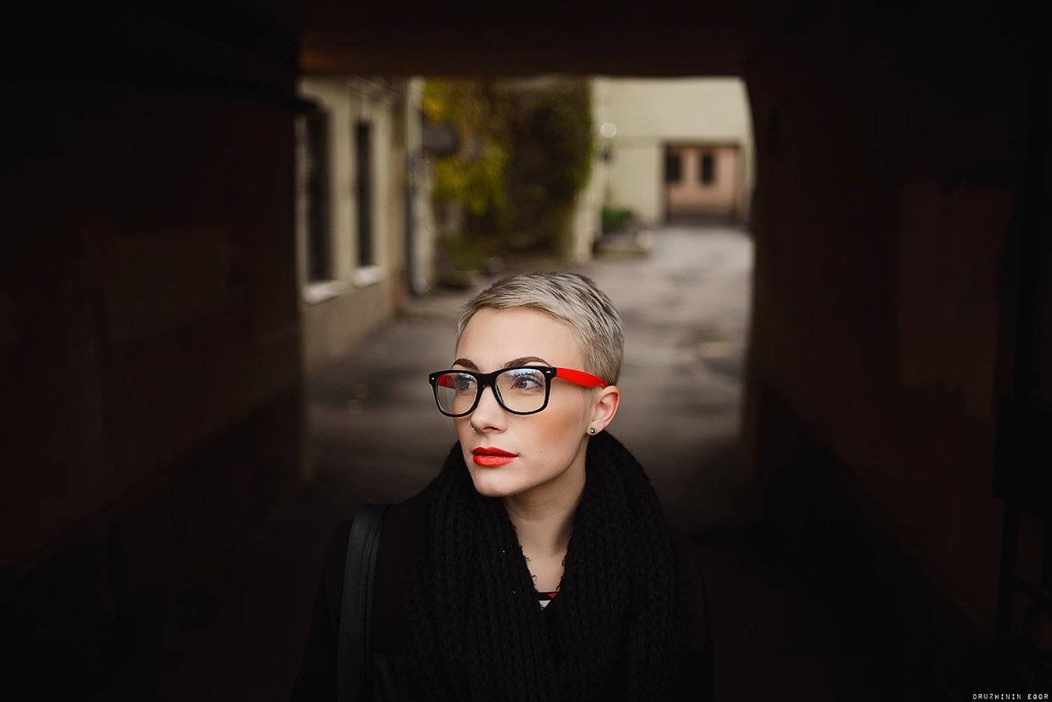 девушка, губы, очки, петербург, Дружинин Егор
