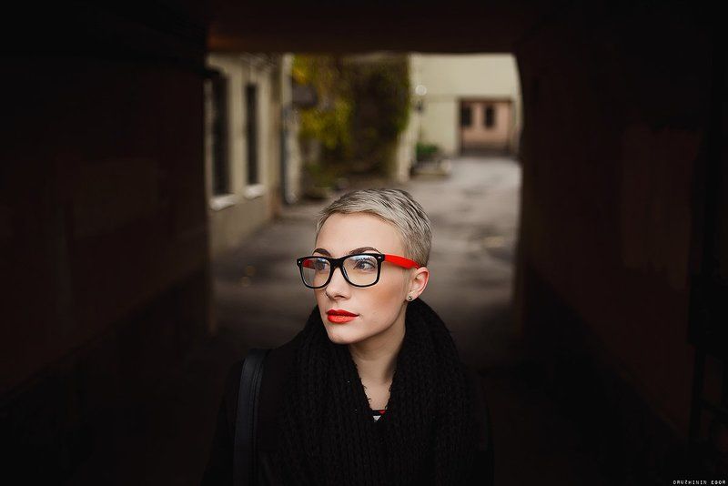 девушка, губы, очки, петербург Даринаphoto preview