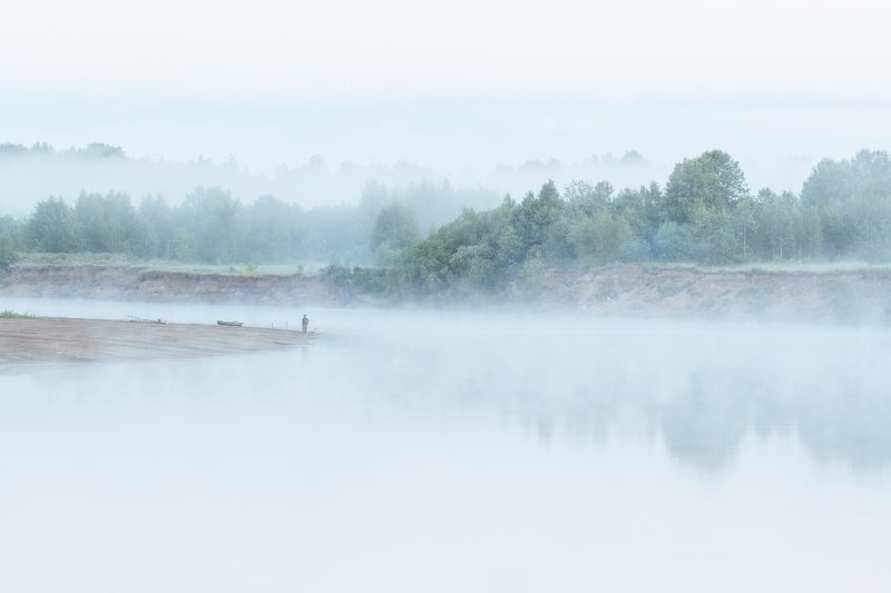 пейзаж, природа, лето, республика коми, рассвет, туман photo preview