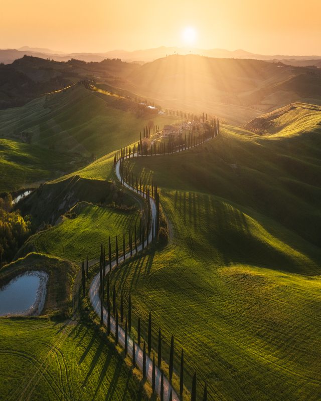 #tuscany #sunset #nature #dji #landscape Tuscany sunsetphoto preview