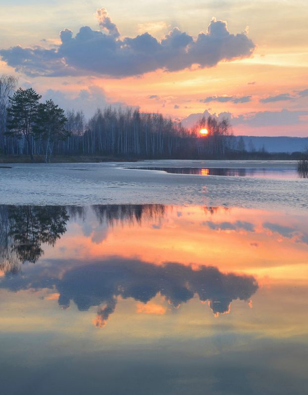 В тишине весеннего заката фото превью