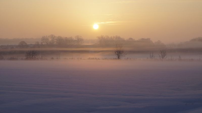 Туманное утро марта.photo preview