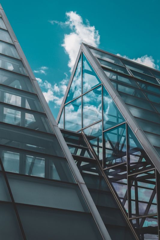 архитектура, стекло, здания, симметрия Линии, стекла и бетонphoto preview