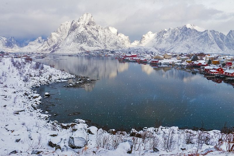 snow, ice, Lofoten, archipalego, islands, wintertime,  Lofoten Winterphoto preview