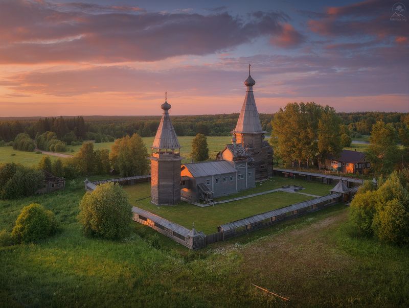 кенозерье, национальный парк, филипповская, лето, фототур в кенозерье, русь, деревни Летний вечер фото превью
