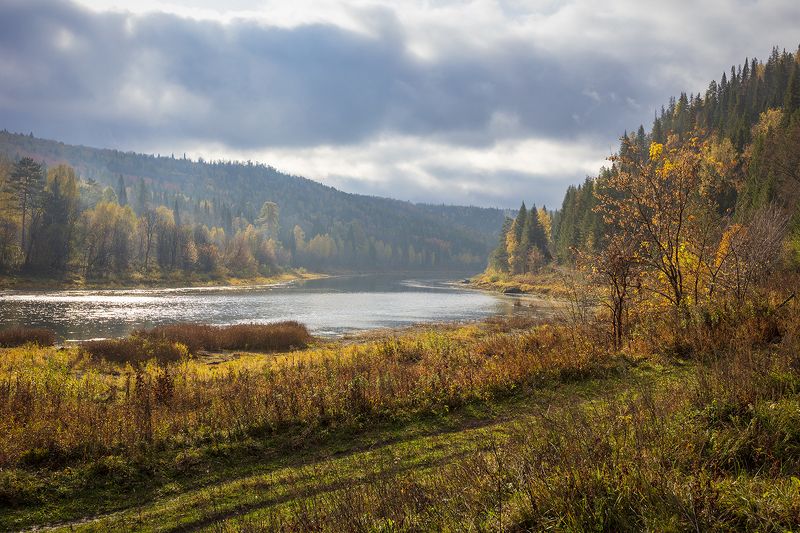 урал, саргая, река, утро, осень, пейзаж, Осень.photo preview