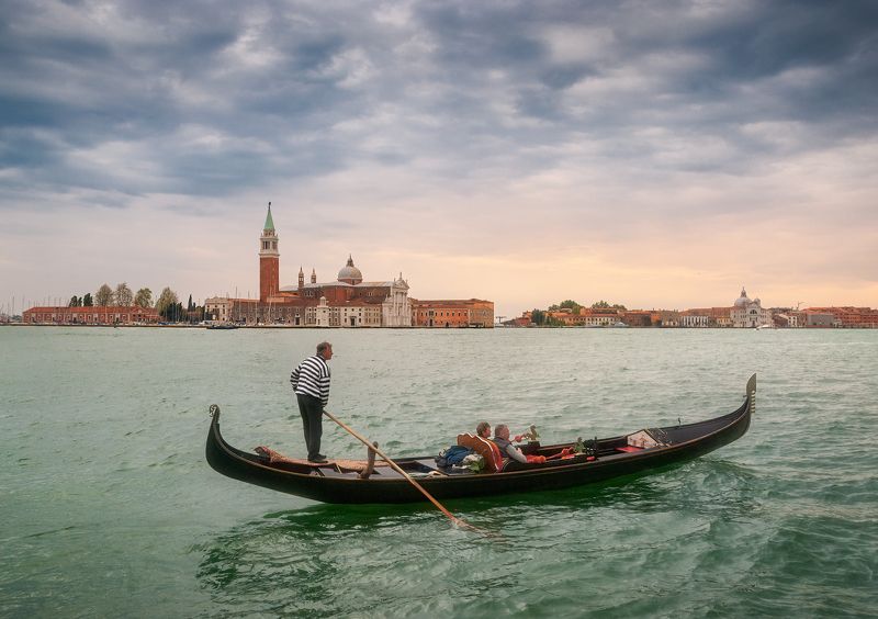 италия, венеция, море, город, остров, церковь, лодка, гондола, italy, italia, venezia, venice, gondola, sea, canal Венеция / Venice фото превью