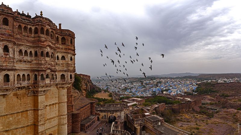 Форт, Мехрангарх, Джодхпур, Голубой город, Индия, Mehrangarh, india, Jodhpur, достопримечательность, тур, поездка, экскурсия, путешествие, Форт Мехрангарх в Джодхпуре (Голубой город). Индия.photo preview
