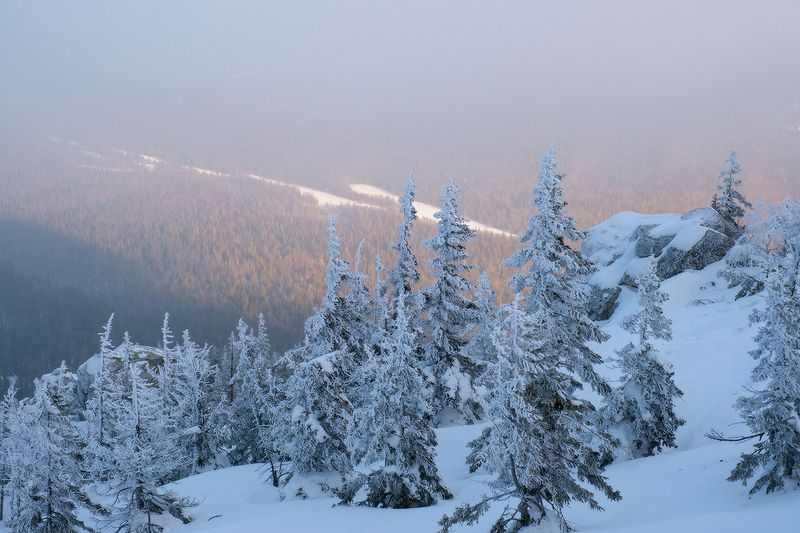 Таганай, Бараньи лбы вечер в облакеphoto preview