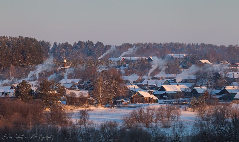 зима, пейзаж, кологрив Морозное утроphoto preview